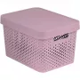 Caja de almacenamiento Curver Infinity de material reciclado 17 L, 36 x 27 x 22 cm, rosa