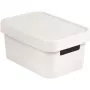CURVER Infinity Recycled caja de almacenamiento 4,5L con tapa, 27 x 19 x 12 cm, blanco