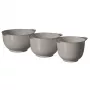 Curver set de bols para mezclar 3 piezas 1,5L + 2L + 2,5L gris claro