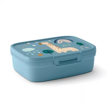 CURVER Snap Box Recipiente rectangular de almacenamiento con separador 1,8L Azul-Gris