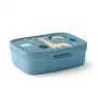 CURVER Snap Box Recipiente rectangular de almacenamiento con separador 1,8L Azul-Gris