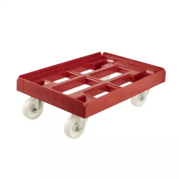 keeeper carro de transporte para cajas y cestos Rolf 61x41x19 cm rojo