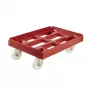 keeeper carro de transporte para cajas y cestos Rolf 61x41x19 cm rojo