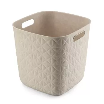 CURVER Softex Cesto de almacenamiento cuadrado 15L Blanco tiza 27,9x27,9x26,9cm