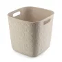 CURVER Softex Cesto de almacenamiento cuadrado 15L Blanco tiza 27,9x27,9x26,9cm