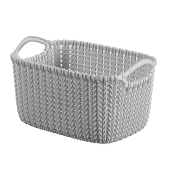 CURVER Cesto Knit XS rectangular 3L Gris claro 25x18x14cm