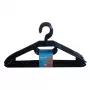 KEEEPER Arvid percha de plástico, pack de 10, 40 x 22 x 6,2 cm, negro