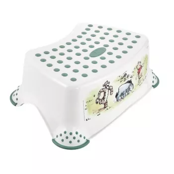 KEEEPER Tomek escalón infantil Winnie the Pooh 40,5x28,5x14 cm blanco