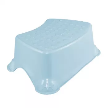 keeeper Tomek banco escalón Pure, 40,5 x 28,5 x 14 cm, azul, antideslizante, 150 kg