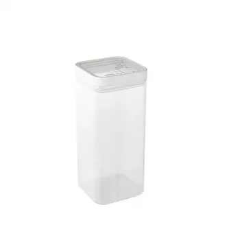 CURVER Recipiente Kara para alimentos secos 1,8L Transparente/Blanco