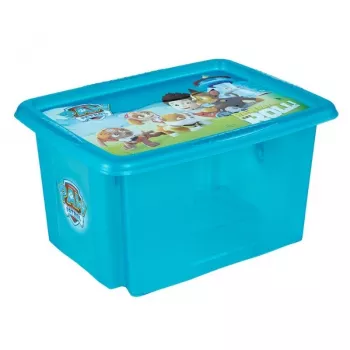 KEEEPER Caja de almacenamiento con tapa 15L Karolina Paw Patrol 38x29,5x20,5 cm Azul claro