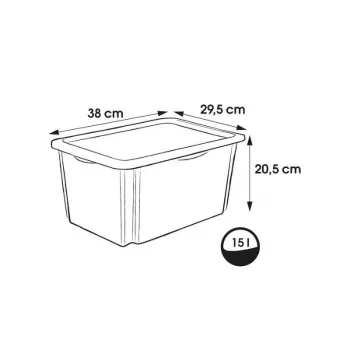 KEEEPER Caja de almacenamiento con tapa 15L Karolina Paw Patrol 38x29,5x20,5 cm Azul claro