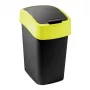 Curver Flip Bin 9L Negro y Amarillo Cubo de basura