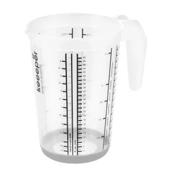 keeeper Jarra medidora con función antideslizante 1,5L Massimo Ø13,5x19cm Transparente/Gris