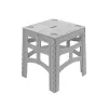 keeeper Timo mesa plegable de exterior M, gris, capacidad de carga 80 kg, 46,5 x 44,5 x 55 cm
