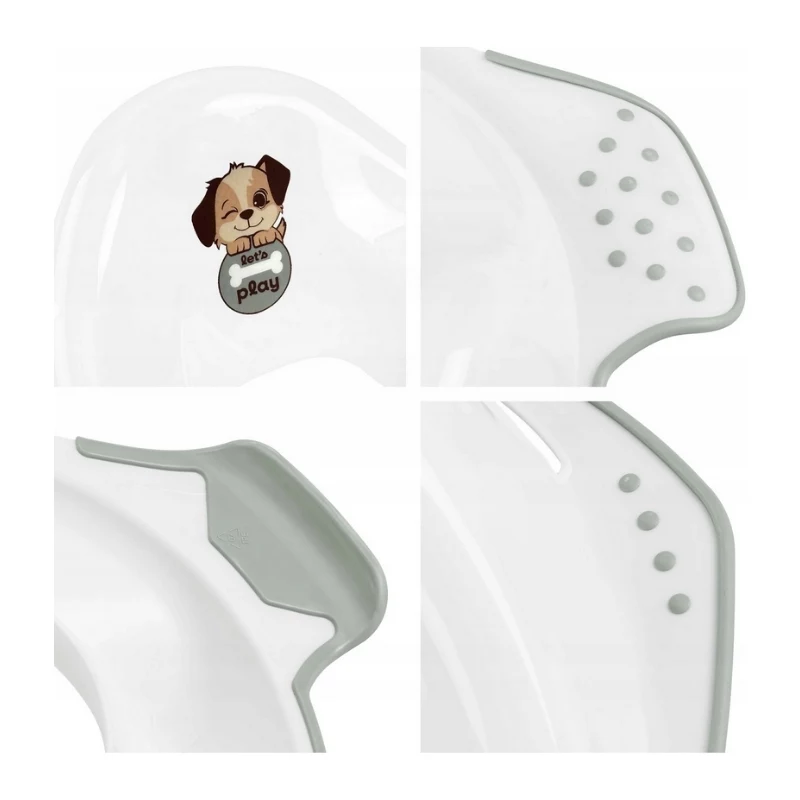 keeeper orinal infantil con función antideslizante 'Ewa Dogs' blanco 30x40x15 cm