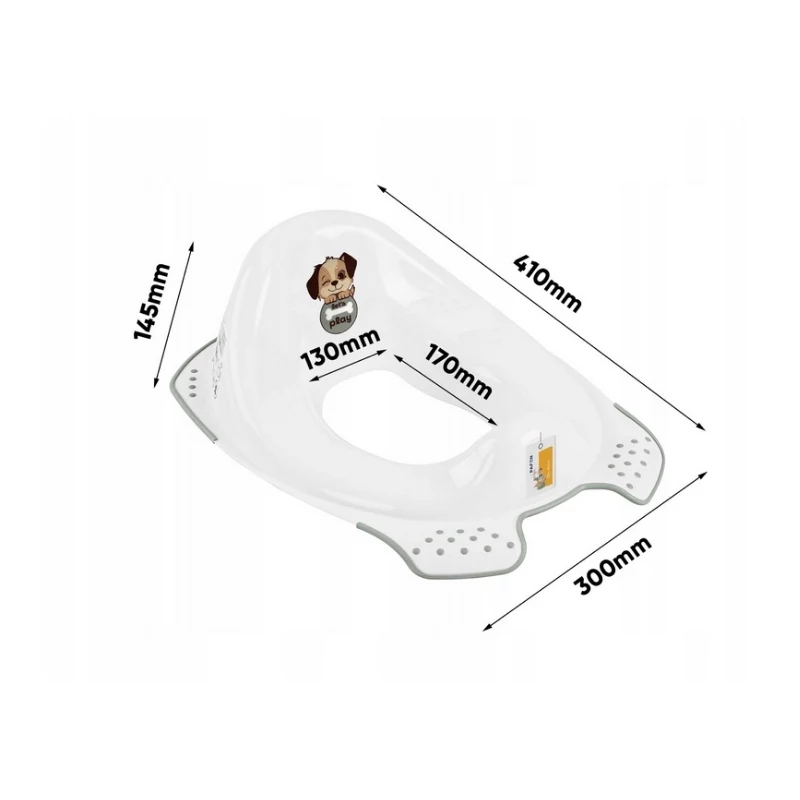 keeeper orinal infantil con función antideslizante 'Ewa Dogs' blanco 30x40x15 cm