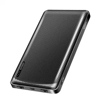 TYPHOON batería externa móvil 10000 mAh LiPo negra