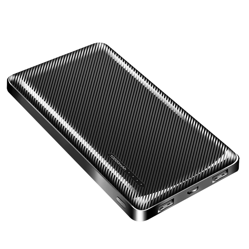 TYPHOON batería externa móvil 10000 mAh LiPo negra