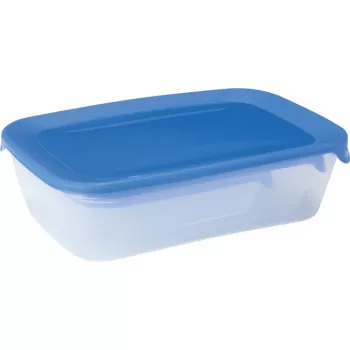 CURVER Fresh&Go recipiente rectangular para almacenar alimentos, set de 3 (2L, 1L, 0,5L) azul