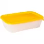 CURVER Fresh & Go set de 3 recipientes rectangulares para alimentos 2L + 1L + 0,5L amarillo