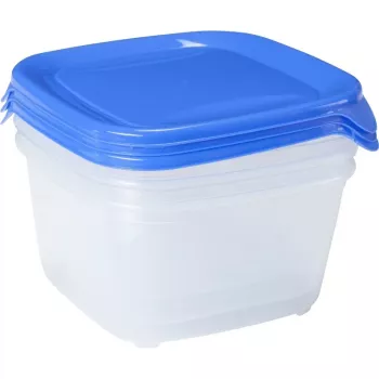 Curver Fresh & Go set de 3 fiambreras cuadradas 1,2L azul