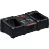 Bosch EXAL18V2-320 (C) cargador rápido doble para baterías de 18V Li-Ion, 16A, Active Air Cooling, compatible con Bluetooth