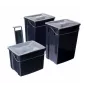 CURVER Biobox set de cubos de basura 2x10L + 6L gris
