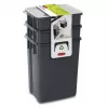 CURVER Biobox set de cubos de basura 2x10L + 6L gris