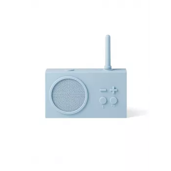 Lexon Tykho 3 radio FM portátil y altavoz Bluetooth azul claro
