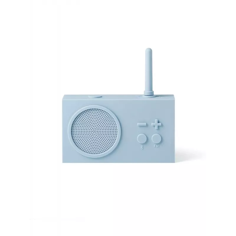 Lexon Tykho 3 radio FM portátil y altavoz Bluetooth azul claro