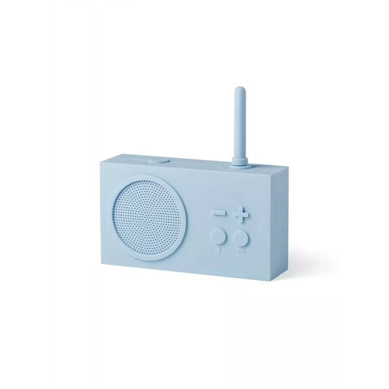 Lexon Tykho 3 radio FM portátil y altavoz Bluetooth azul claro