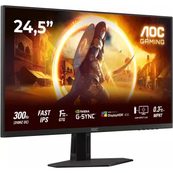 AOC 25G4SRE monitor gaming 24,5 pulgadas Full HD IPS, 180Hz, 0,5ms, DisplayHDR 400, FreeSync Premium, monitor con altura ajustable AOC 25G4SRE