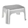 KEEEPER taburete Tim 36,5 x 30 x 24 cm plata claro, bambú con certificación FSC, 150 kg de capacidad de carga