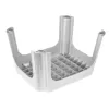 KEEEPER taburete Tim 36,5 x 30 x 24 cm plata claro, bambú con certificación FSC, 150 kg de capacidad de carga