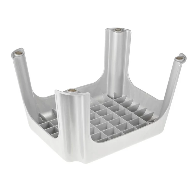 KEEEPER taburete Tim 36,5 x 30 x 24 cm plata claro, bambú con certificación FSC, 150 kg de capacidad de carga
