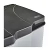 KEEEPER cubo de pedal para reciclaje 7+15L Gunnar 39,5x29x43,5cm plata claro