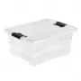 keeeper Crystalbox Cornelia caja de almacenamiento con tapa, 12 L, transparente, 39,5 x 29,5 x 17,5 cm