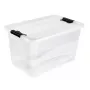 Caja con tapa keeeper Crystalbox Cornelia 52L, 59,5 x 39,5 x 34 cm, transparente