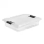 Caja con tapa keeeper Crystalbox Cornelia 7L, 39,5 x 29,5 x 9,5 cm, transparente