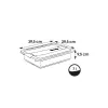 Caja con tapa keeeper Crystalbox Cornelia 7L, 39,5 x 29,5 x 9,5 cm, transparente