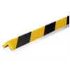 DURABLE C20 Perfil protector de esquinas magnético, Negro/Amarillo, pack de 5