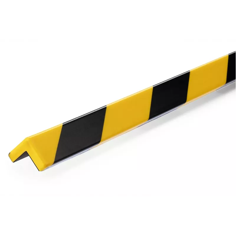 DURABLE C20 Perfil protector de esquinas magnético, Negro/Amarillo, pack de 5