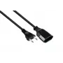 Kabelmeister Alargador euro Type-C a toma euro, Negro, 0,75mm², 5m