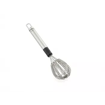 LEIFHEIT Speed Quirl S Batidor de varillas, acero inoxidable, 27 cm, apto para lavavajillas, Blanco/Gris