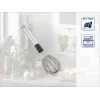 LEIFHEIT Speed Quirl S Batidor de varillas, acero inoxidable, 27 cm, apto para lavavajillas, Blanco/Gris
