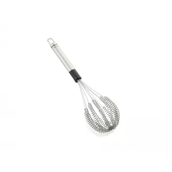 LEIFHEIT Speed Quirl M Batidor manual, acero inoxidable, Blanco/Gris, 26 cm