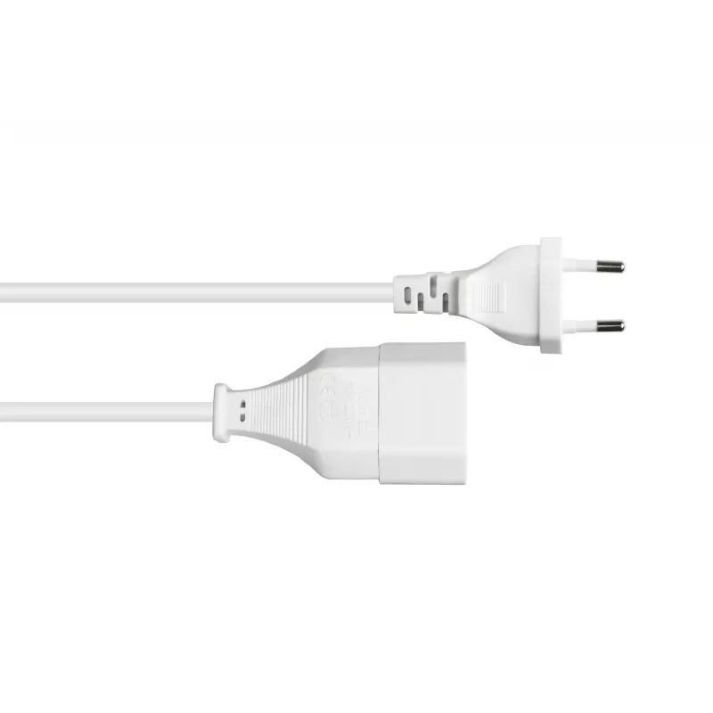Kabelmeister Alargador euro Type-C a toma euro, Blanco, 0,75mm², 5m