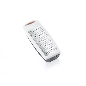 LEIFHEIT Rallador de parmesano Rotary Tambor fino de acero inoxidable Blanco Gris Manual