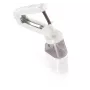LEIFHEIT Comfortline Deshuesador de cerezas Deshuesador manual con mecanismo de acero inoxidable, protección antisalpicaduras, base antideslizante, Blanco/Rojo